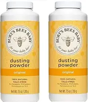 Burt's Bees Baby Bee Dusting Powder Bottle, 7.5-Ounce Bottles (Pack of 2)