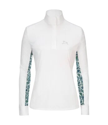 RJ Classics Carly 37.5 Long Sleeve Show Shirt, Printed Mesh Back and Sleeves