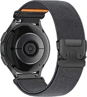 Elastic Nylon Band for Samsung Galaxy Watch 7 6 4 5 Band Men Women 40mm 44mm/Galaxy Watch 6 4 Classic Band 47mm 43mm 42mm 46mm/Galaxy Watch 5 Pro/Active 2/FE, 20mm Stretchy Parachute buckle Watch Band