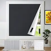 Bekeify 100% Blackout Blind, 300×145 cm Black out Blinds Stick on, Portable Temporary Blackout Blinds, Blackout Curtains, Cut to Fit Any Window Size Shape, No Drill, for Bedroom, Nursery, Travel