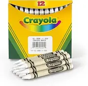Crayola Crayons in White, Bulk Crayons, 12 Count