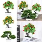 Hotel Adornment Pine Tree Simulation Bonsai Fake Flower Potted Artificial Plant
