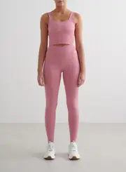[aim'n] Desert Rose Ribbed Seamless Petite Tights