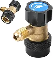 Quick Connect Coupler | Air Conditioning Conversion Fitting - Professional 360 Rotational Quick Connect Coupler Adapter for Car Vehicle Air Conditioning