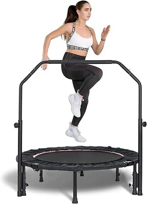 40 48 Foldable Mini Trampoline Rebounder Fitness Trampolines with Adjustable