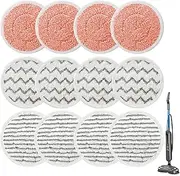 [LesinaVac] 12 Pack 3897A Rotating Mop Pads for Bissell SpinWave SmartSteam Scrubbing Steam Mop 3897A,3712C,3712W Scrubby Pad, Model No 1641112