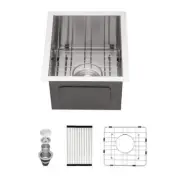 Sarlai Bar Sink 18" Undermount Single Bowl Rectangular Stainless Steel Brushed