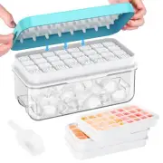 PHINOX Ice Cube Tray with Lid and Bin 3 Pack Plastic Ice Cube Tray Molds 964 ...