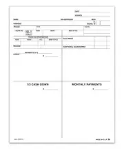 FOUR SQUARE FORM/CUSTOMER PROPOSAL - 1 PART - QTY. 100 / Item # 8015
