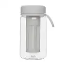 Cold Brew Coffee Maker Travel Tumbler with Soft Silicone Handle Portable1289