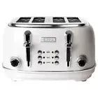 Haden Heritage 4 Slice Wide Slot Stainless Steel Toaster with Adjustable Brow...