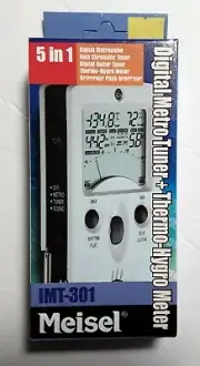 Meisel 5 in 1 Digital Metro Tuner + Thermometer-Hygrometer, Model IMT-301