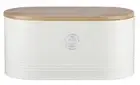 Typhoon LIVING BREAD BIN 34x18x15cm Bamboo Lid, Colour Coated Steel CREAM