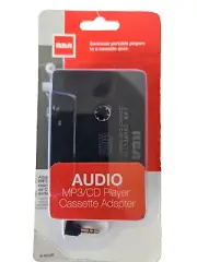 NIB RCA 3.5mm Car Vehicle MP3 CD Player Audio Cassette Adapter AH600R