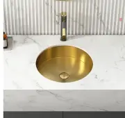 Weibath Modern Luxury Stainless Steel Round Sink Undermount(MS135)