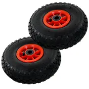 Sack Truck Wheels 2 pcs Rubber 3.00-4 vidaXL