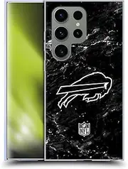 Head Case Designs Officially Licensed NFL Marble Buffalo Bills Artwork Soft Gel Case Compatible with Samsung Galaxy S24 Ultra 5G