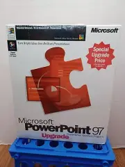 MICROSOFT PowerPoint 97 upgrade Mac Version w/KEY Presentation Graphics Program