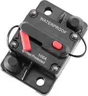 PAMINGONO 100A Manual Reset Dual Circuit Breaker with Switch Waterproof High Amp Protection for Automotive Black Reliable Switchable Circuit Breaker