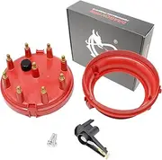 RED DRAGON FIRE PERFORMANCE Heavy Duty Distributor Cap and Rotor Set Compatible/Replacement for 1978-1996 Ford F-150 EFI 5.0L 5.8L 6.6L 6.9L 7.5L V8 Replaces FD168 FD166 FD307 Oem Fit Kit-1550
