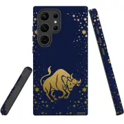 For Samsung Galaxy S23 Ultra Case Shielding Cover, Taurus Drawing