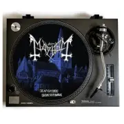 MAYHEM Turntable Slipmat for Vinyl Records 12" DJ Slip Mat Black Metal vinyls