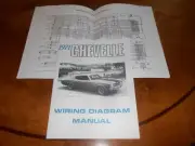 1971 CHEVELLE WIRING DIAGRAM MANUAL / '71 CHEVROLET DIAGRAMS MALIBU SS EL CAMINO