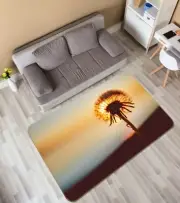 3D Sunset Dandelion NAO6675 Game Rug Mat Elegant Photo Carpet Mat Fay