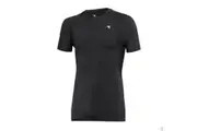 Mens DIADORA Compression Short Sleeve T Shirt Top Gym Thermal - Black