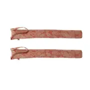 2x Belle Fig Tree Cotton Draught Stopper 90cm Doorstop Floor Decor Rose Dawn