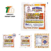 Movie Theater Style 40-Count Popcorn Packs Pre-Measured 8-Ounce All-in-One Ke...