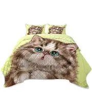 Cute Kittens Drawings Brown Tabby Kitty Cat Coverlet