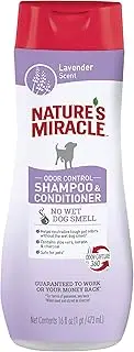 Nature’s Miracle Charcoal Odor Control Shampoo and Conditioner, 473ml, No Wet Dog Smell, Gentle Formula, Locked in Moisture, Lavender Rain Scent