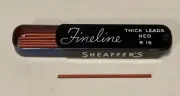Vintage SHEAFFER Fineline Mechanical Pencil Lead RED 1.18mm Metal 12pk Tin USA