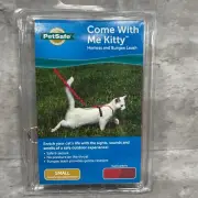 PetSafe Come With Me Kitty Cat Harness and Bungee Leash Red / Cranberry Small