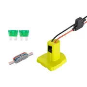 DIY Power Wheel Adapter For Ryobi 18V Li-ion & Ni-Cd Battery with 30A Fuse h