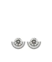 crystal-embellished clip-on earrings One size silver