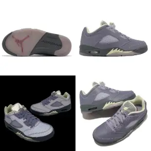 【NIKE 耐吉】休閒鞋 Wmns Air Jordan 5 Retro Low 女鞋 男鞋 紫 氣墊 緩震 AJ5(FJ4563-500)