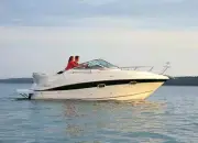 SEMI-CUSTOM BOAT COVER FOR SEA RAY 6.3 SEVILLE M MID CABIN BOWRAILS I/O 1986