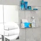 Acrylic Shower Caddies Shelf Shower Shelf Floating Shelves for Home Bathroom