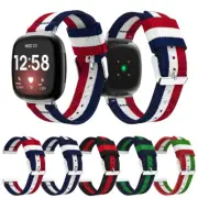 For Fitbit Versa 4 3 Sense 2 Woven Nylon Sport Band Wrist Watch Strap Bracelet