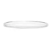 Silver 5x65mm Comfort Round Bangle