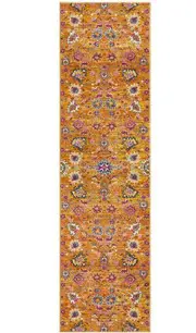 Babylon 210 Rust Runner by Rug Culture-400X80CM - RUNNER