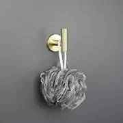 Wall Mounted Towel Bar Brushed Gold Stainless Steel Round Toilet Paper Holder Soap Bottle Robe Coat Hooks Bathroom Accessoriessingle Robe Hook