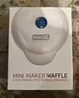 Dash DMW001WH Mini Non-Stick Waffle Maker - White in Box-Never Used