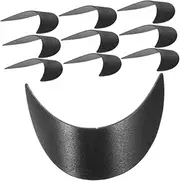 [DEARMAMY] Hat Cover Hard Hat Insert Ball Caps Sports Hat Insert Hat Brim Replaceable Hat Brim Liner Replacement Hat Brim Shaper Baseball Cap Insert Safety Hat Insert Black Plastic