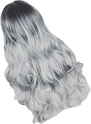 Baluue Fashion Long Curly Wig for Women Lace Front Wig Girls Hair Accessories Hair Topper Medium Length
