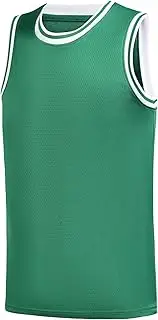 [Repawu] Youth Blank Basketball Jersey,Boy's Mesh Athletic Basketball Shirts,Blank Basketball Jerseys for Kids XS-XL