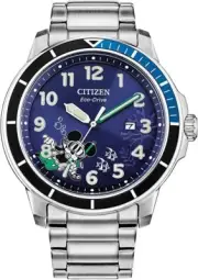 Citizen AW1529-81W Disney Mickey Mouse Eco-Drive Blue Dial Stainless Men's Watch