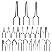 23PCS Pyrography Wire Tips Nibs Parts for 30-50W Adjustable Wood Burning Machine